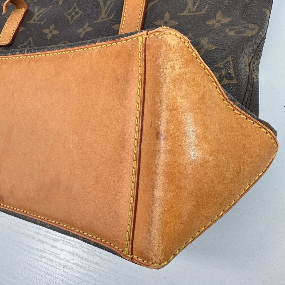 Louis Vuitton 2001 Cabaspiano Monogram Tote Bag France Broken Strap Loop - Picture 5 of 16